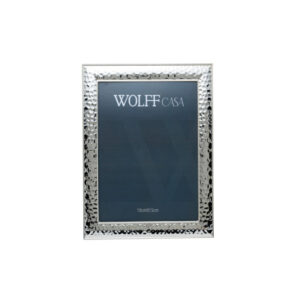 Porta Retrato em Aço Prateado 13×18 cm – Wolf