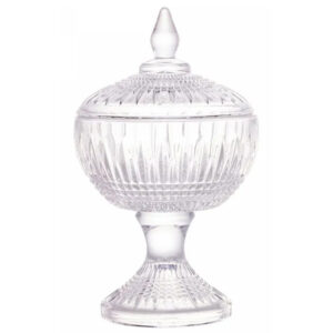 Bombonier Cristal com Pé Queen 11cm x 18cm – Wolff